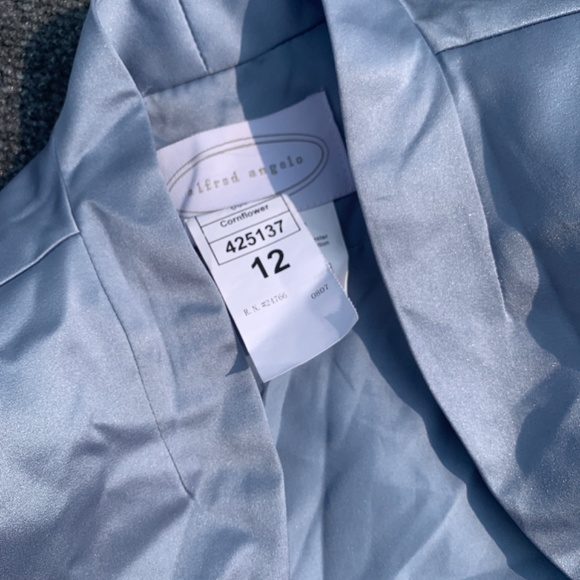 New  Alfred Angelo  bridesmaid top  Size 12 cornflower - Picture 5 of 5